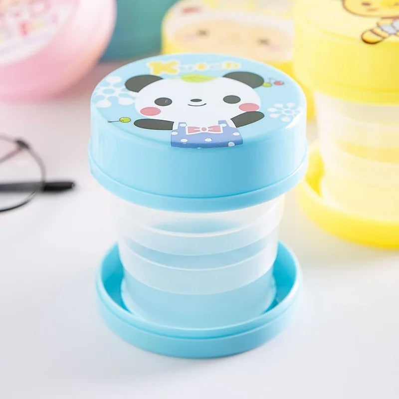6 PCS.... Portable Plastic Magic Glass for Kids – Durable Water Drinking Mug for School, Travel & Everyday Use – Lightweight & Safe Cup (Random Color)