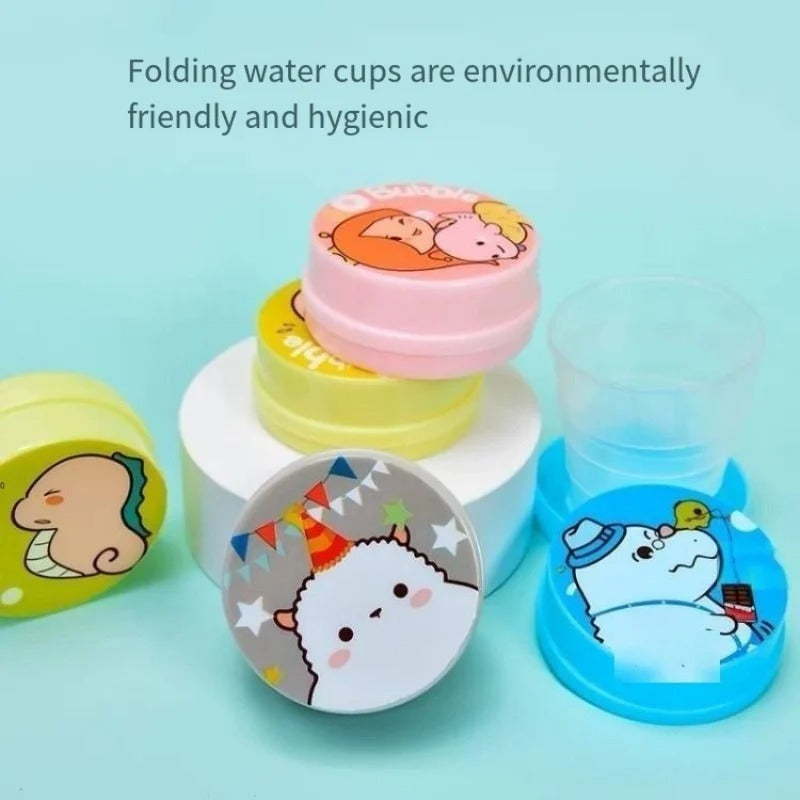 6 PCS.... Portable Plastic Magic Glass for Kids – Durable Water Drinking Mug for School, Travel & Everyday Use – Lightweight & Safe Cup (Random Color)