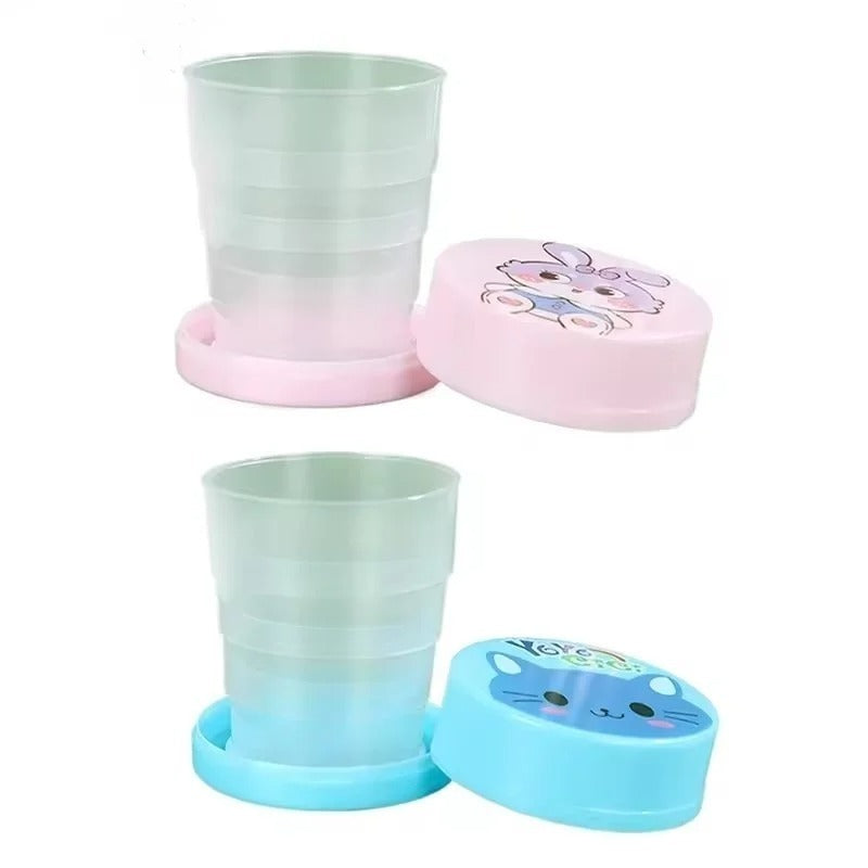 6 PCS.... Portable Plastic Magic Glass for Kids – Durable Water Drinking Mug for School, Travel & Everyday Use – Lightweight & Safe Cup (Random Color)